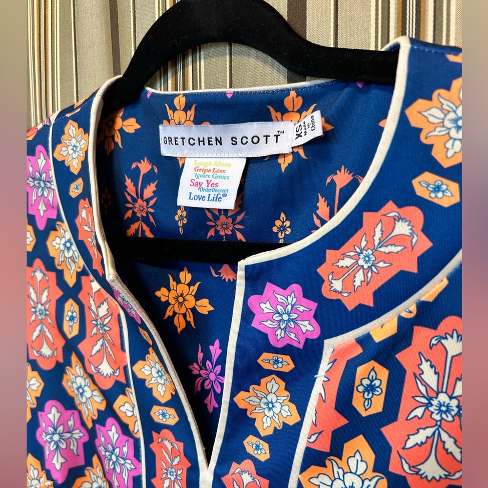Gretchen Scott trellis print dress